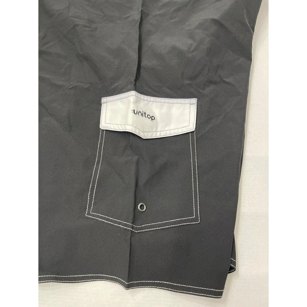Unitop Men’s Board Shorts Size 36 Black/White New With Tag